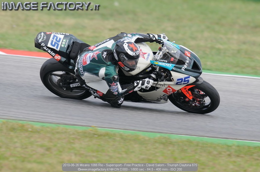 2010-06-26 Misano 1066 Rio - Supersport - Free Practice - David Salom - Triumph Daytona 675